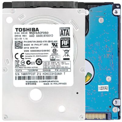 MQ01ACF050 - TOSHIBA MQ01ACF 500GB 2.5" 16MB HDD Hard Disk Drive