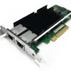 Intel X540-T2 Dual Port PciE 2X8 Low Profile Converged Server Ethernet Network Adapter Card