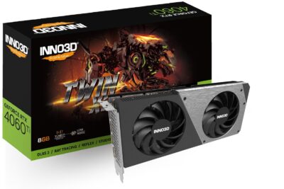 Inno3D RTX 4060 Ti TWIN X2 N406T2-08D6-171153N Nvidia Geforce GPU Graphics Card