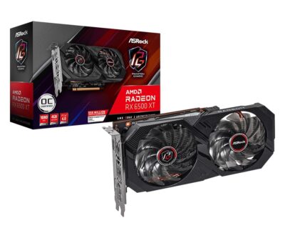 ASRock Phantom Gaming D Radeon RX 6500 XT 4GB GDDR6 PCI Express 4.0 Video Card RX6500XT PGD 4GO