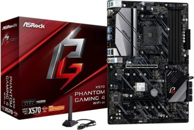 ASRock X570 Phantom Gaming 4 WiFi ax AMD X570 Chipset AM4 Socket Motherboard