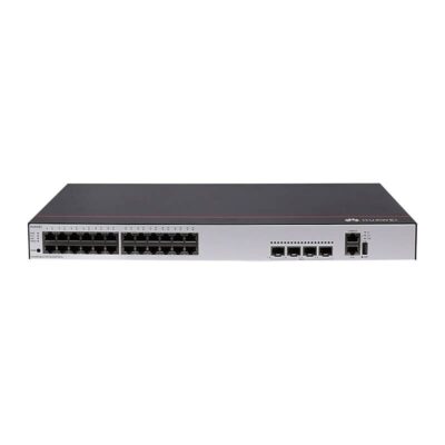 Huawei S5735-L24T4X-D (24-ports 10/100/1000BASE-T, 4-ports 10GE SFP+, 1 DC power fixed)