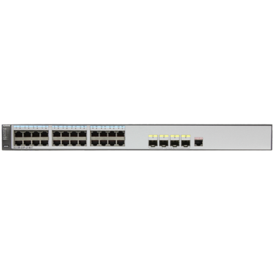 Hawei S5700-28P-LI-BAT(24 Ethernet 10/100/1000 ports,4 Gig SFP,1 slot with battery,AC 110/220V)