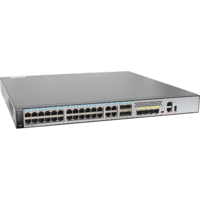 Huawei S5720-36C-EI-DC (28 Ethernet 10/100/1000 ports,4 of which are dual-purpose 10/100/1000 or SFP,4 10 Gig SFP+)