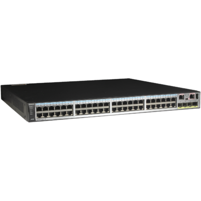 Huawei S5720-56C-HI-AC(48 Ethernet 10/100/1000 ports,4 10 Gig SFP+,with 2 interface slots,with 600W AC power supply)