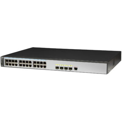 Hawei S5700-28P-LI-BAT(24 Ethernet 10/100/1000 ports,4 Gig SFP,1 slot with battery,AC 110/220V)