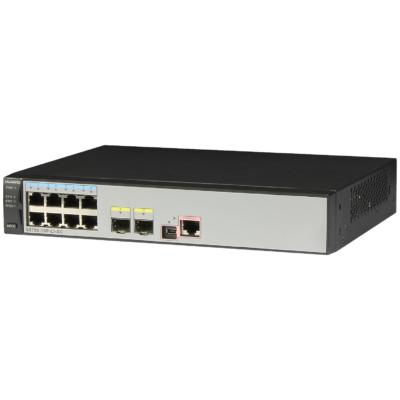 Huawei S5700-10P-LI-AC(supports 8 10/100/1000BASE-T ports, 2 GE SFP ports, fixed DC power)