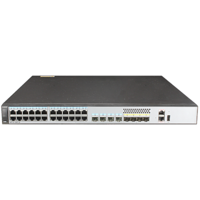 Huawei S5720-28P-SI-AC(24 Ethernet 10/100/1000 ports,4 of which are dual-purpose 10/100/1000 or SFP,4 Gig SFP)