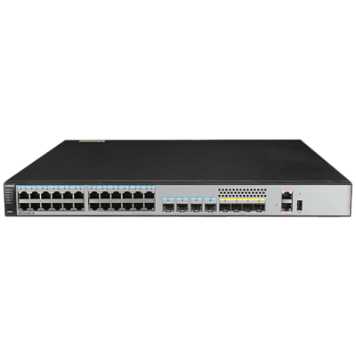 Huawei S5720-28X-SI-DC(24 Ethernet 10/100/1000 ports,4 of which are dual-purpose 10/100/1000 or SFP,4 10 Gig SFP+)