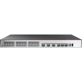 Huawei S5735-L24P4XE-A-V2 (24*10/100/1000BASE-T ports, 4*10GE SFP+ ports, 2*12GE stack ports, PoE+, AC power)