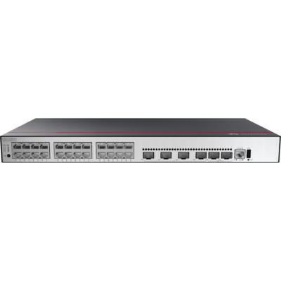 Huawei S5735-L24P4XE-A-V2 (24*10/100/1000BASE-T ports, 4*10GE SFP+ ports, 2*12GE stack ports, PoE+, AC power)