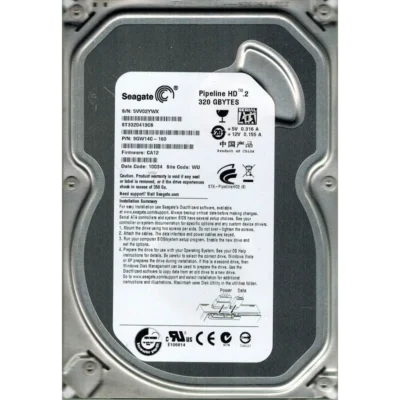 ST3320413CS - Seagate Pipeline HD.2 320GB 5900RPM SATA 3Gb/s 16MB Cache 3.5-inch Hard Drive