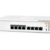 Aruba Instant On 1830 8-Port Gb | 4-Port Class 4 PoE Smart Switch (65W) - 8X 1G |Fanless | US Cord (JL811A#ABA)