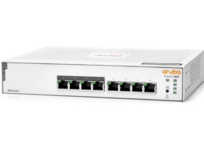 Aruba Instant On 1830 8-Port Gb | 4-Port Class 4 PoE Smart Switch (65W) - 8X 1G |Fanless | US Cord (JL811A#ABA)