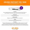 Aruba Instant On 1830 8-Port Gb | 4-Port Class 4 PoE Smart Switch (65W) - 8X 1G |Fanless | US Cord (JL811A#ABA)