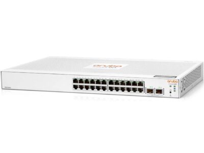 Aruba Instant On 1830 24-Port Gb Smart Switch - 24x 1G |2X SFP | Fanless | US Cord (JL812A#ABA)