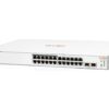 Aruba Instant On 1830 24-Port Gb | 12-Port Class 4 PoE Smart Switch (195W) - 24x 1G | 2X SFP | US Cord (JL813A#ABA)