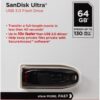 SanDisk 128GB Ultra USB 3.0 Flash Drive - SDCZ48-128G-GAM46, Black
