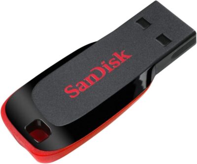 SanDisk 16GB Cruzer Blade USB 2.0 Flash Drive - ‎SDCZ50-016G-B35, Black