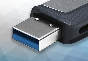 The SanDisk USB Ultra Dual Drive can plug it into any USB 3.0 or 2.0 port