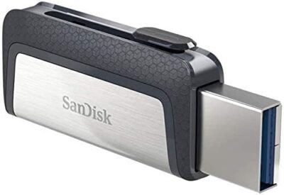 SanDisk 256GB Ultra Dual Drive USB Type-C - USB-C, USB 3.1 - SDDDC2-256G-G46,Black