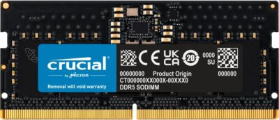 Crucial 8GB DDR5 4800 (PC4 38400) Laptop Memory Model CT8G48C40S5