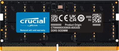 Crucial 8GB DDR5 4800 (PC4 38400) Laptop Memory Model CT8G48C40S5