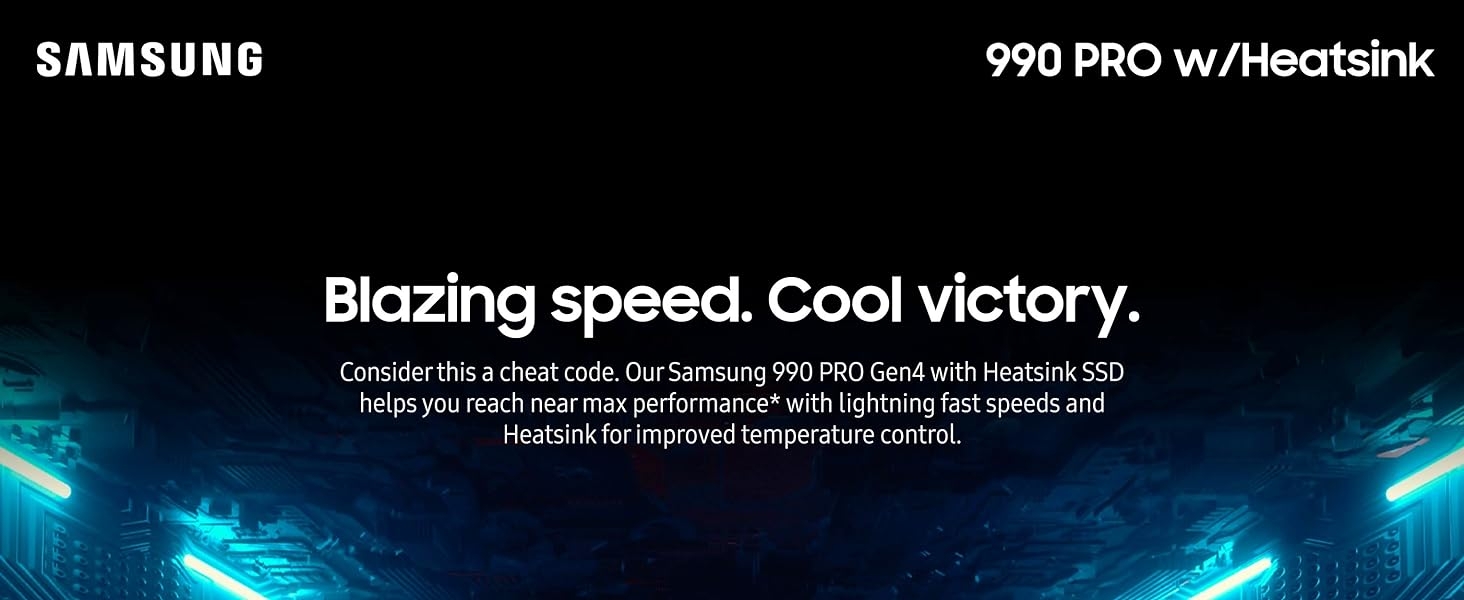 Samsung 990 PRO with Heatsink SSD 4TB