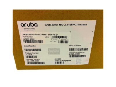 HPE JL727A#ABA Aruba 6200F 48G Class4 PoE 4SFP+ 370W Switch