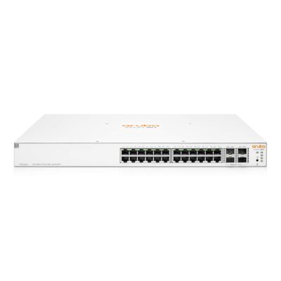 Aruba Instant On 1930 24-Port Gb Ethernet 24xGE PoE (370W), 4X 1G/10G SFP+, L2+ Smart Switch US Cord (JL684A#ABA)