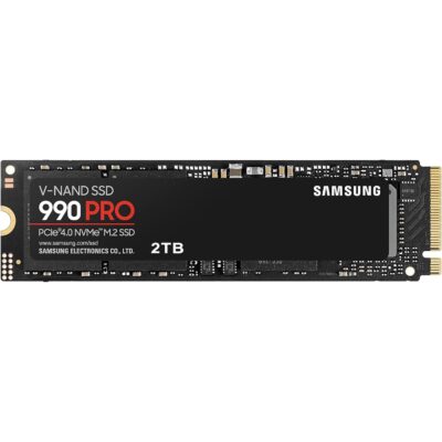 Samsung 990 PRO 2TB PCIe 4.0 (up to 7450 MB/s) NVMe M.2 (2280) Internal Solid State Drive (SSD) (MZ-V9P2T0BW)