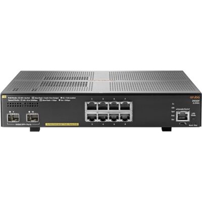 HPE Aruba JL258A#ABG 2930F 8G PoE+ 2SFP+ Switch