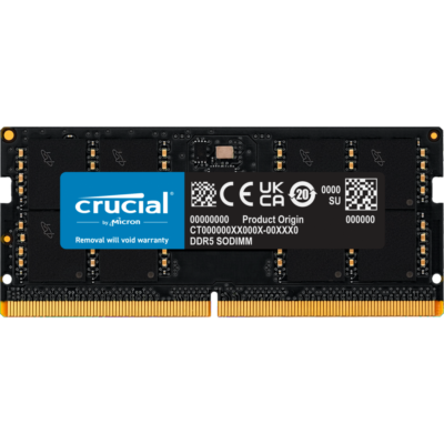 Crucial 32GB DDR5 4800 (PC4 38400) Laptop Memory Model CT32G48C40S5