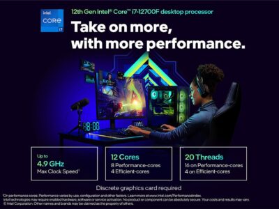 Intel  i7-12700F Processor Desktop (25M Cache, up to 4.90 GHz)