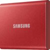 Samsung T7 Portable SSD - 500 GB - USB 3.2 Gen.2 Externe SSD Metallic Red (MU-PC500R/WW)