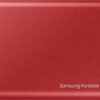 Samsung T7 Portable SSD - 2 TB - USB 3.2 Gen.2 Externe SSD Metallic Red (MU-PC2T0R/WW)