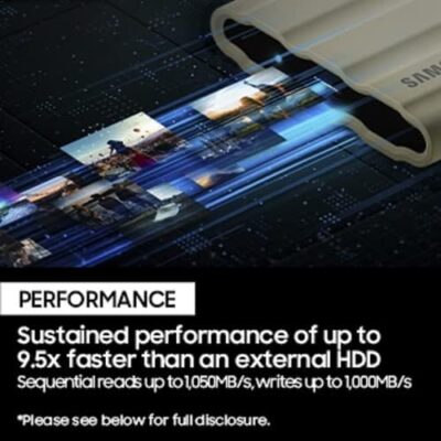 SAMSUNG MU-PE1T0K/WW Portable SSD T7 Shield 1TB Beige