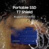 SAMSUNG MU-PE1T0R/WW Portable SSD T7 Shield 1TB Blue