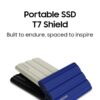 SAMSUNG MU-PE1T0R/WW Portable SSD T7 Shield 1TB Blue