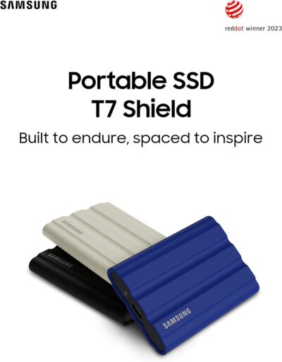 SAMSUNG MU-PE1T0R/WW Portable SSD T7 Shield 1TB Blue