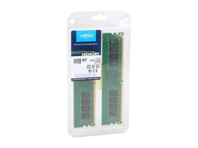 Crucial 32GB (2 x 16GB) 288-Pin PC RAM DDR4 3200 (PC4 25600) Desktop Memory Model CT2K16G4DFD832A