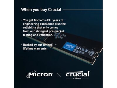 Crucial 16GB DDR5 5600 (PC5 44800) Desktop Memory Model CT16G56C46U5