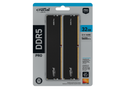 Crucial Pro 32GB (2 x 16GB) DDR5 5600 (PC5 44800) XMP 3.0 & AMD EXPO Ready Desktop Memory Model CP2K16G56C46U5