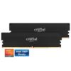 Crucial Pro Overclocking 32GB (2 x 16GB) DDR5 6000 (PC5 48000) Desktop Memory Model CP2K16G60C36U5B