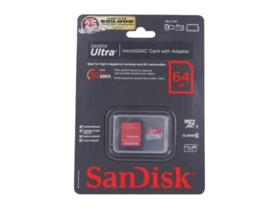 SanDisk Ultra UHS-I 64GB microSDXC Flash Card Model SDSDQUI-064G-A11