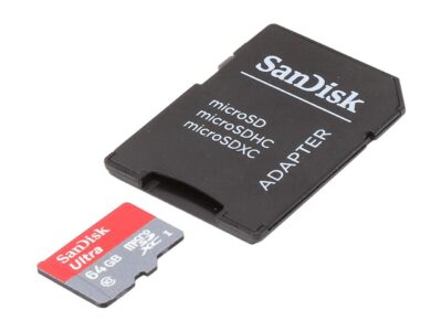 SanDisk Ultra 64GB microSDXC Flash Card Model SDSDQUIN-064G-G4