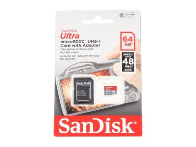 SanDisk Ultra 64GB microSDXC Flash Card Model SDSDQUIN-064G-G4