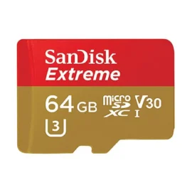 SanDisk 64GB Extreme microSDXC UHS-I/U3 Class 10 Memory Card with Adapter, Speed Up to 90MB/s (SDSQXVF-064G-GN6MA)
