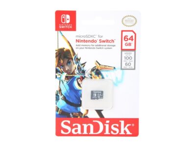 SanDisk 64GB Nintendo Switch microSDXC Memory Card, Speed Up to 100MB/s (SDSQXAT-064G-GN6ZA)