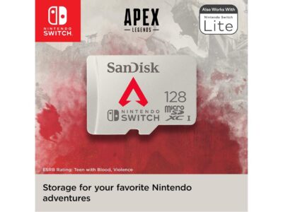 SanDisk 128GB microSDXC Memory Card for Nintendo Switch, Apex Legends Edition, Speed Up to 100MB/s (SDSQXAO-128G-GN6ZY)